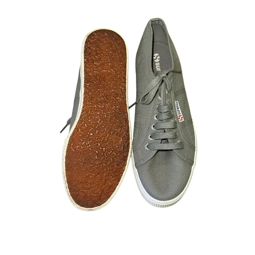 Superga 2790 Platform Sneakers Gray Canvas‎ 8W EU 39 Chunky Sole Casual